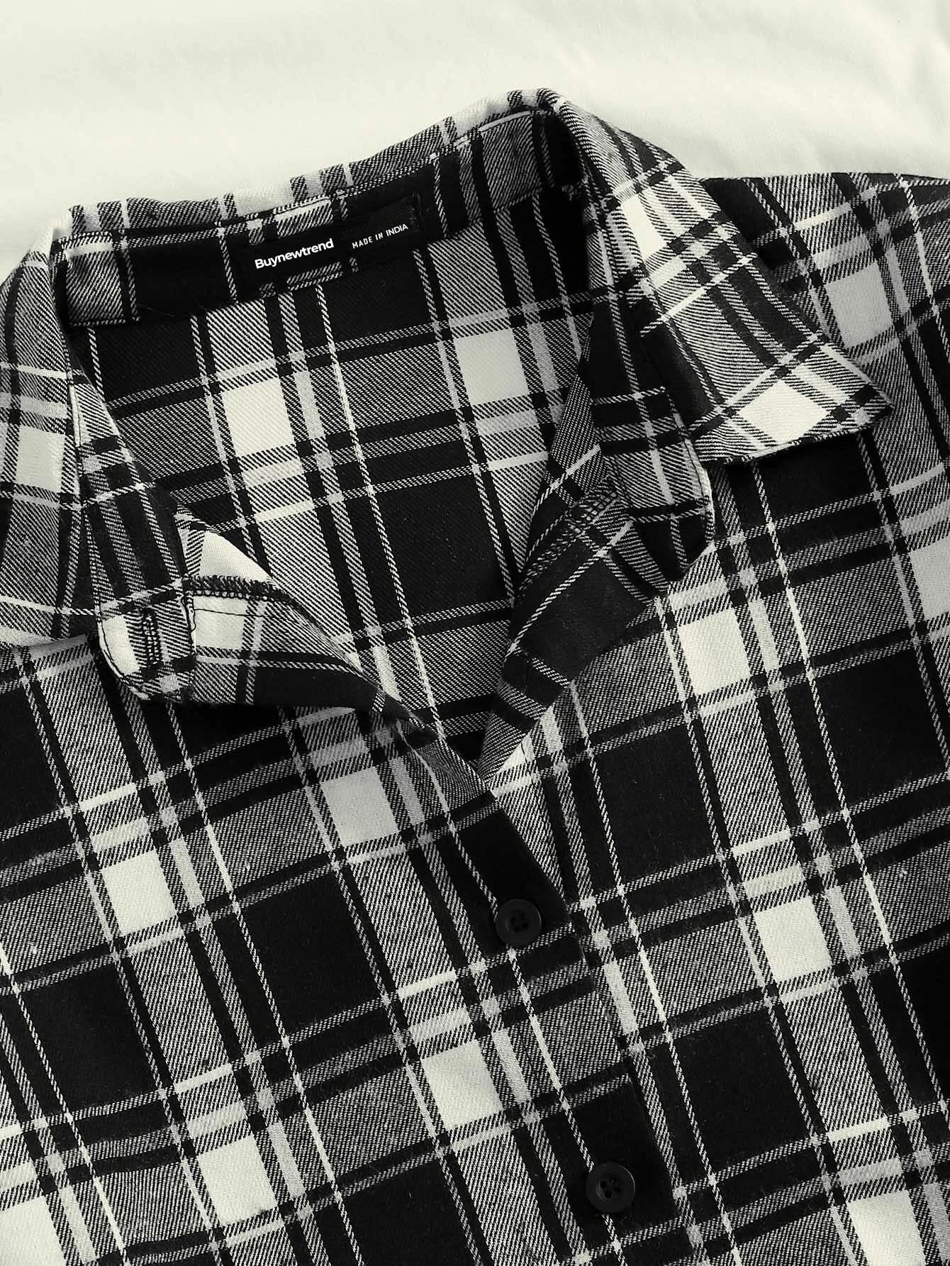 Stylish Cotton Checked Casual Short Sleeve Shirt for Women | Comfortable Summer Tops | Perfect for Outings, Beach Wear & Everyday Fashion