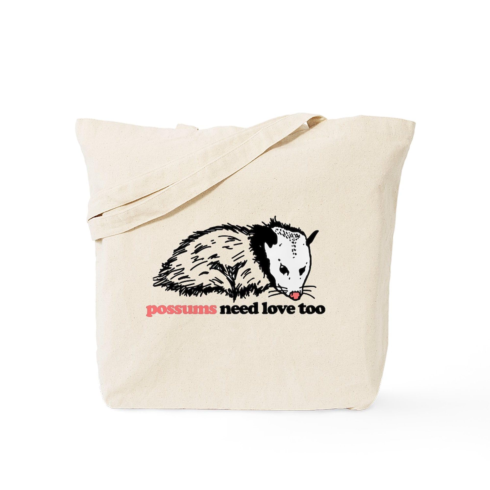 Possums Need Love Too Tote Bag - Natural Canvas Reusable Shopping Bag for Groceries, Beach & Eco-Friendly Lifestyle