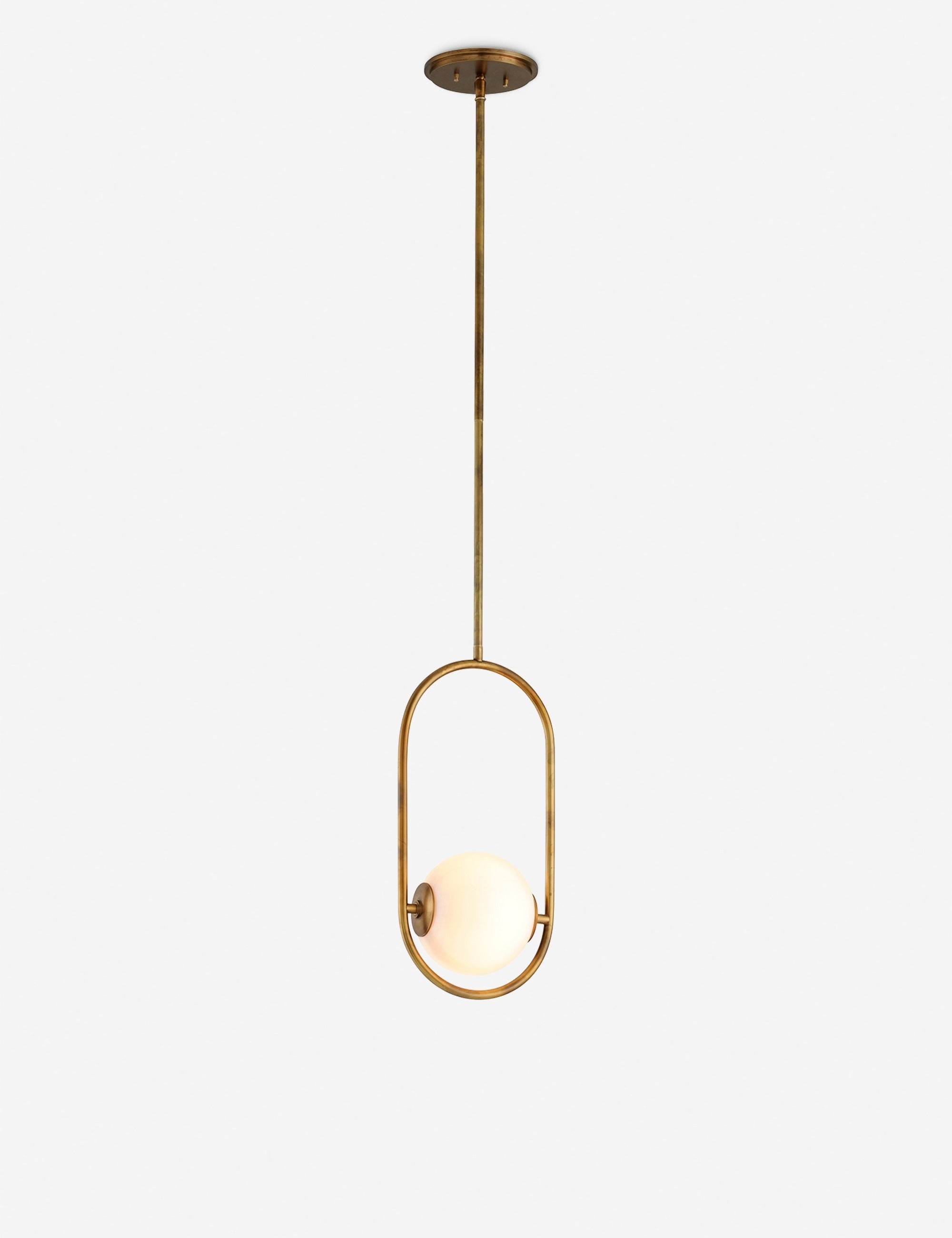 Evangeline Pendant Light - Modern Hanging Chandelier for Kitchen Island, Dining Room & Bedroom Lighting - Elegant Glass Shade with Adjustable Height