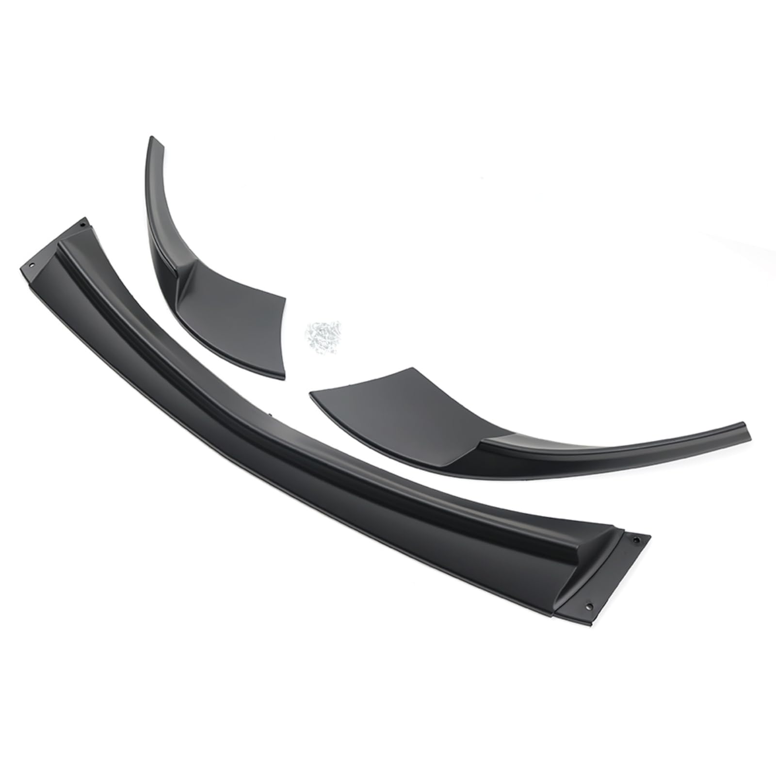 2005-2013 Chevy Corvette C6 Base Models Front Bumper Lip Splitter - Matte Black 3Pcs for Enhanced Aerodynamics & Sporty Look | Perfect for Racing, Car Shows & Street Performance