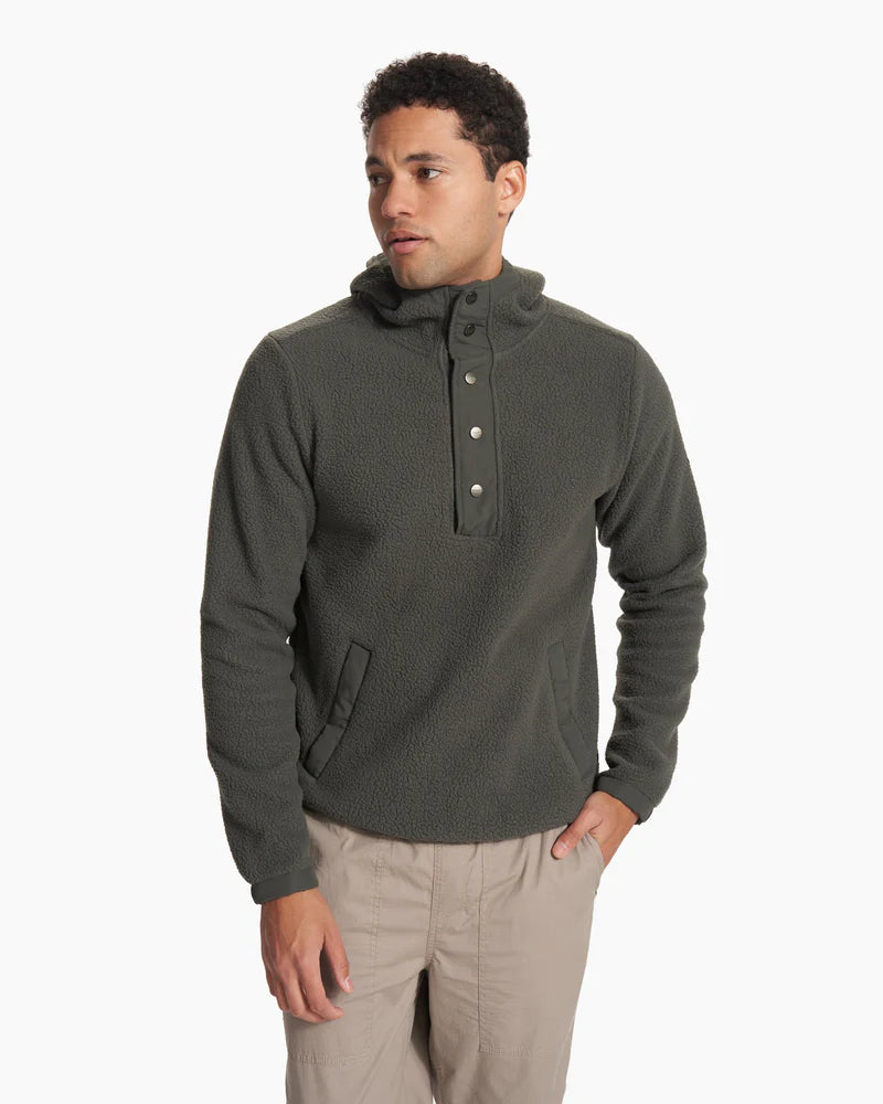 Men's Morrow Sherpa Hoodie - Warm Fleece-Lined Pullover for Winter - Cozy Outdoor & Casual Wear