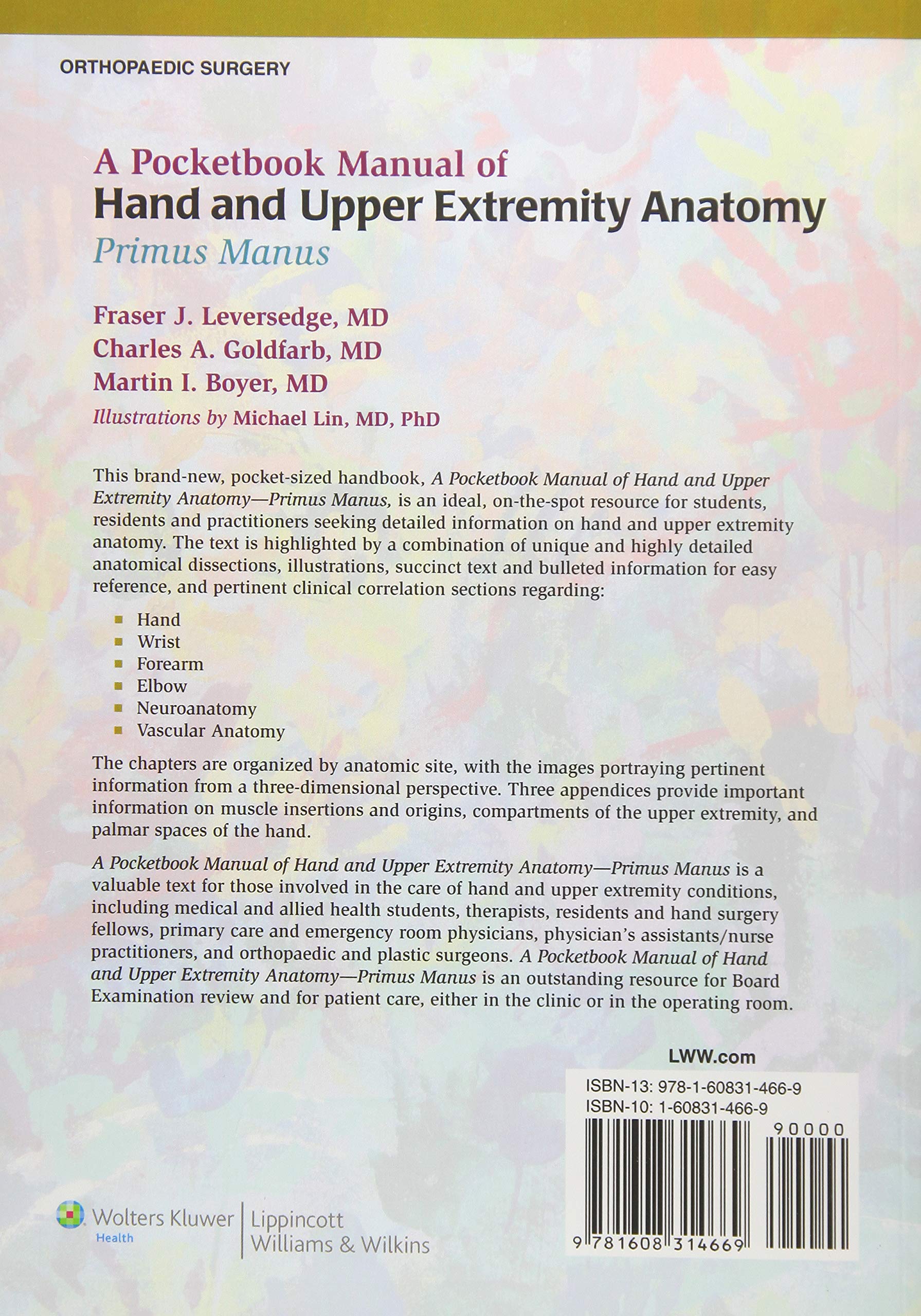 Hand and Upper Extremity Anatomy Pocketbook Manual - Primus Manus | Essential Guide for Medical Students & Surgeons | Perfect for Clinical Study & Surgical Reference