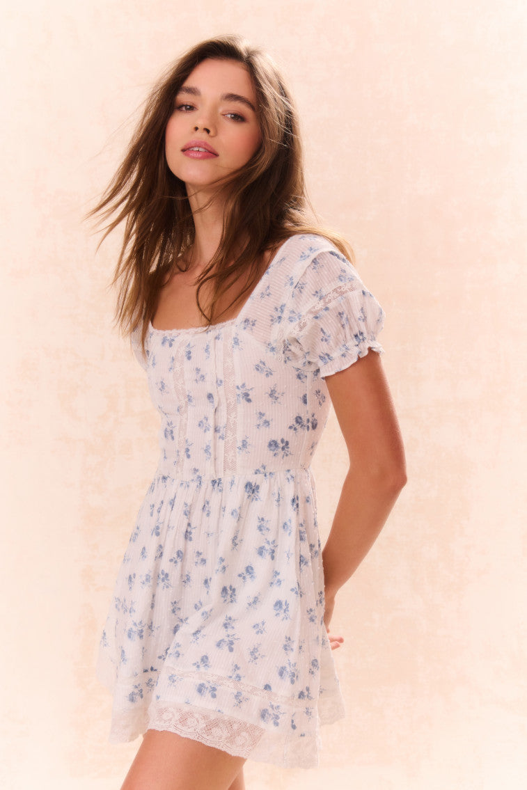 Magical Floral Print Girls Dress for Special Occasions - Birthday, Party & Photoshoot Outfit