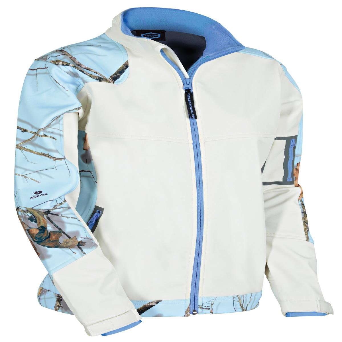 Yukon Gear Women's Windproof Softshell Fleece Jacket - Lightweight Warm Winter Coat for Hiking, Camping & Outdoor Activities