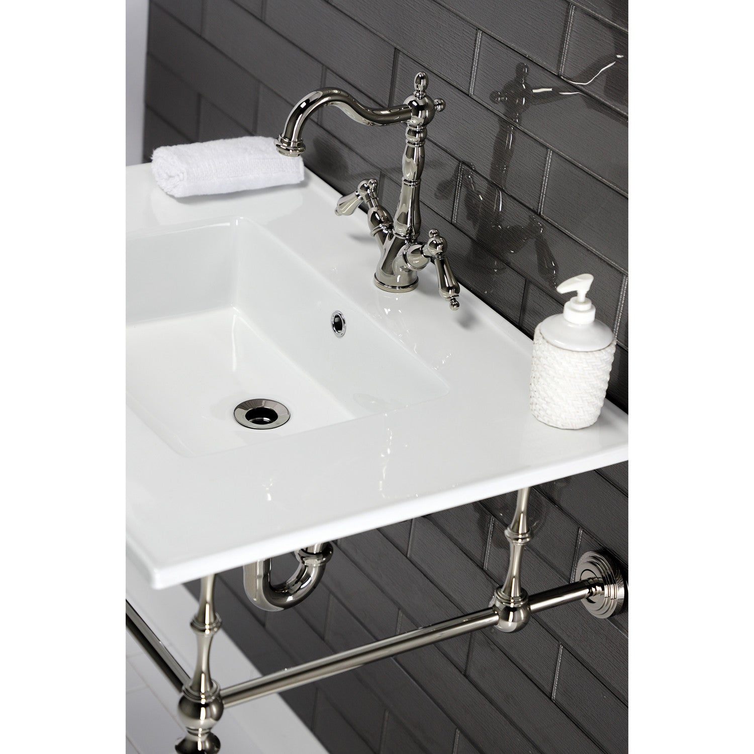 Continental 31 x 22 Inch White Ceramic Bathroom Vanity Top with 1-Hole Faucet & Integrated Basin - Perfect for Modern Bathroom Renovations and Home Upgrades