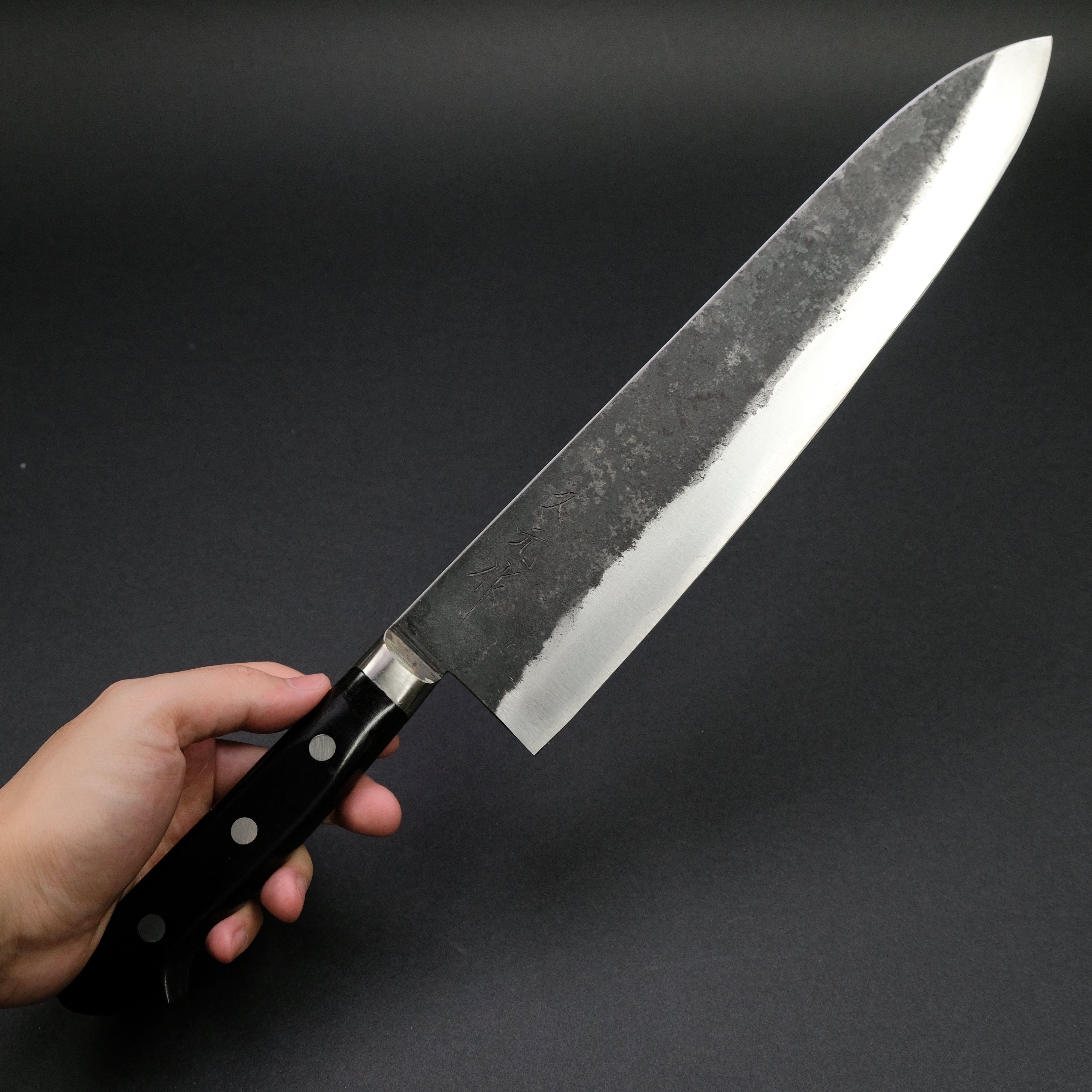 Premium Morihei Hisamoto Kurouchi White #1 Gyuto 300mm Chef Knife with Pakka Wood Handle - Heavy Duty Japanese Kitchen Knife for Professional Chefs & Home Cooking, Perfect for Slicing, Dicing & Meat Cutting