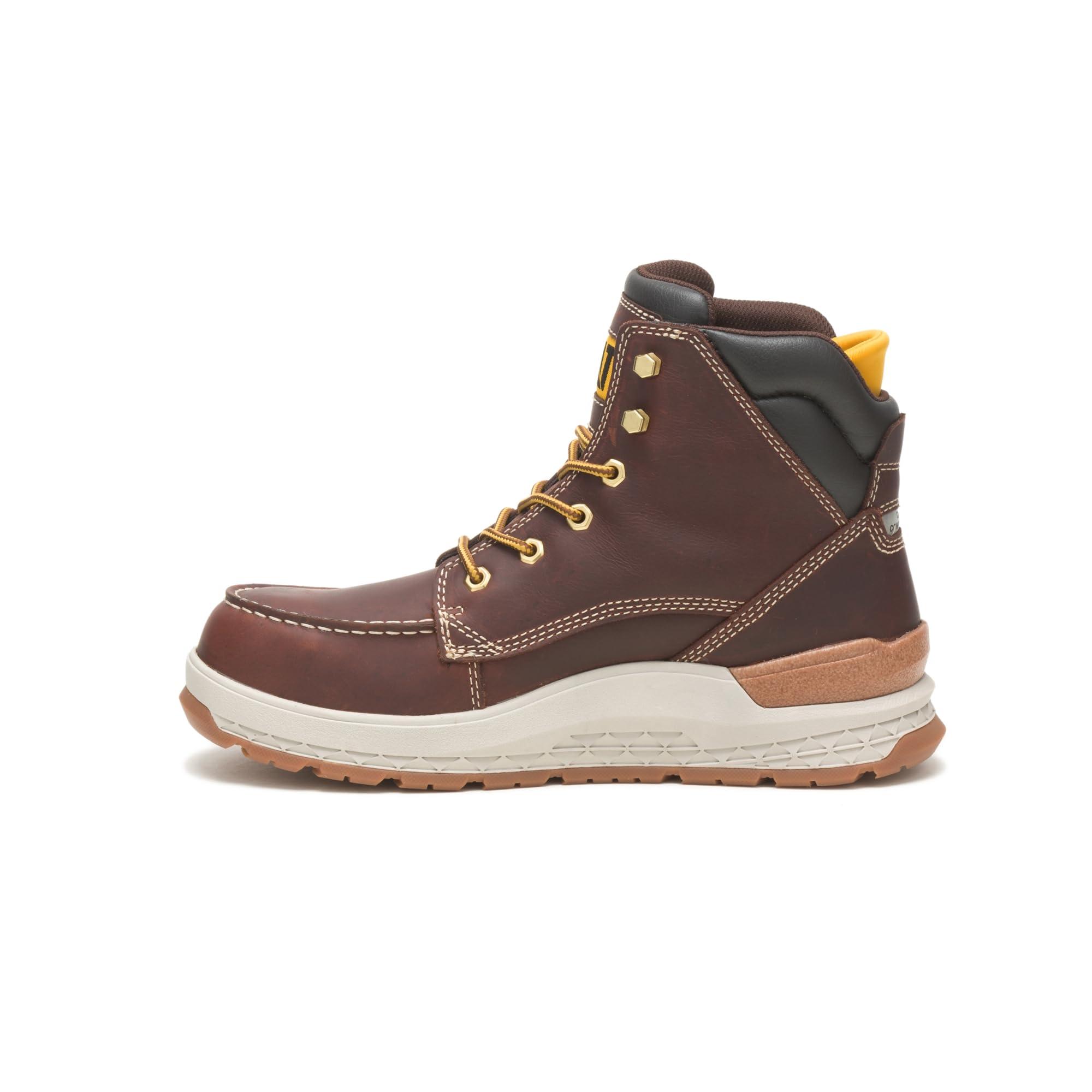 CAT Footwear Men's Impact Waterproof Composite Toe Work Boot - Durable Safety Shoes for Construction, Warehouse & Outdoor Jobs