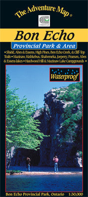 Chrismar Bon Echo Park Map - Detailed Topographic Trail Map for Hiking, Camping & Outdoor Adventures in Ontario, Canada