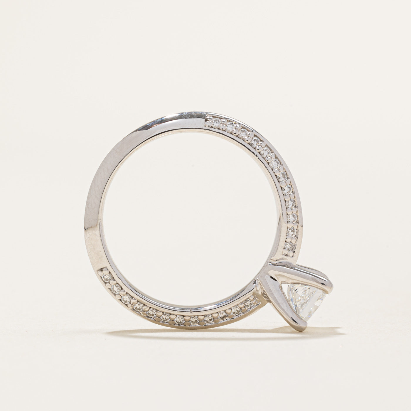 GIA Certified 0.77ct Diamond Solitaire Engagement Ring with Knife Edge Band in 14k Gold (0.48ctw, Size 8) - Perfect for Proposals, Anniversaries & Special Occasions