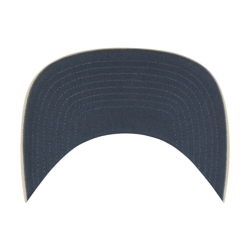 47 Brand Los Angeles Dodgers 2024 World Series Championship Belt Trucker Snapback Hat - Khaki - Perfect for Baseball Games, Fan Collections & Casual Streetwear