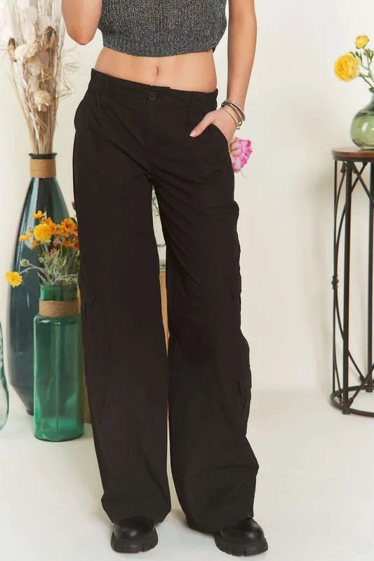 ADORA Low Rise Casual Cargo Pants for Women - Trendy Streetwear with Multiple Pockets | Perfect for Everyday Wear, Outdoor Adventures & Urban Fashion