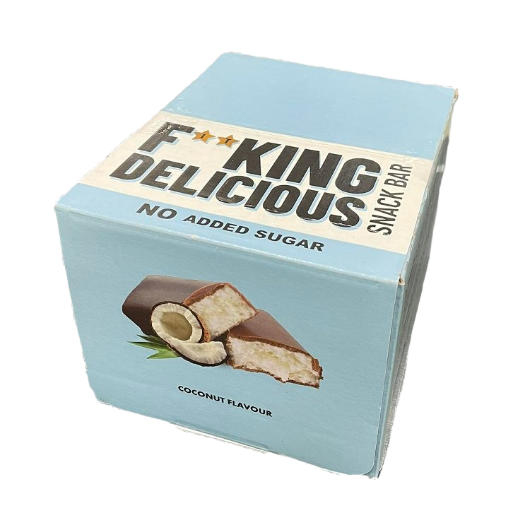 Allnutrition Fitking Delicious Coconut Protein Snack Bars - 24 Pack (40g Each) | High Protein, Low Sugar, Gluten-Free | Perfect for Post-Workout Recovery, Healthy On-the-Go Snacking & Weight Management