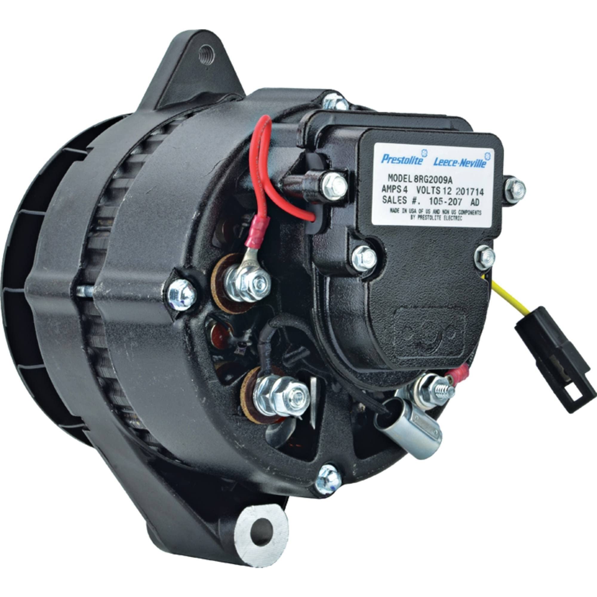 DB Electrical 400-16059 12V 51Amp Alternator for LEHMAN 4D254 4 Cylinder Diesel Engines (1973-On) - External Fan, Internal Regulator, BI Rotation | Compatible with Models 20054, 3141192, 353274 | Perfect for Marine, Industrial & Agricultural Equipment