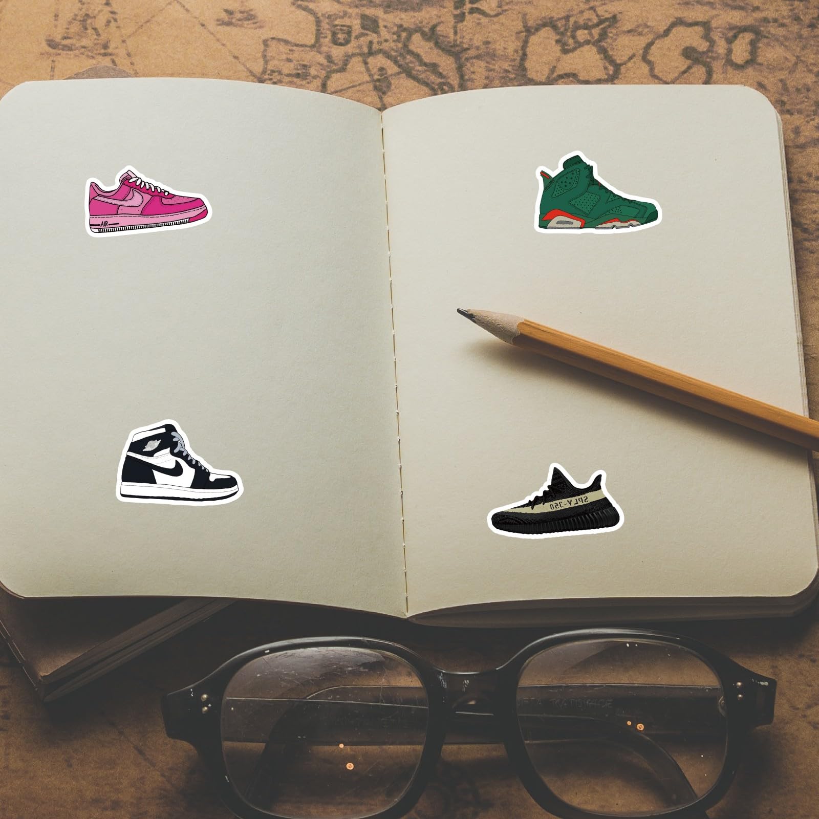 120pcs Waterproof Vinyl Stickers for Shoes, Skateboards, Notebooks & More - Cool No Repeat Decals for Teens Boys & Girls - Perfect for DIY, Graffiti, Luggage, Guitars & Car Decor