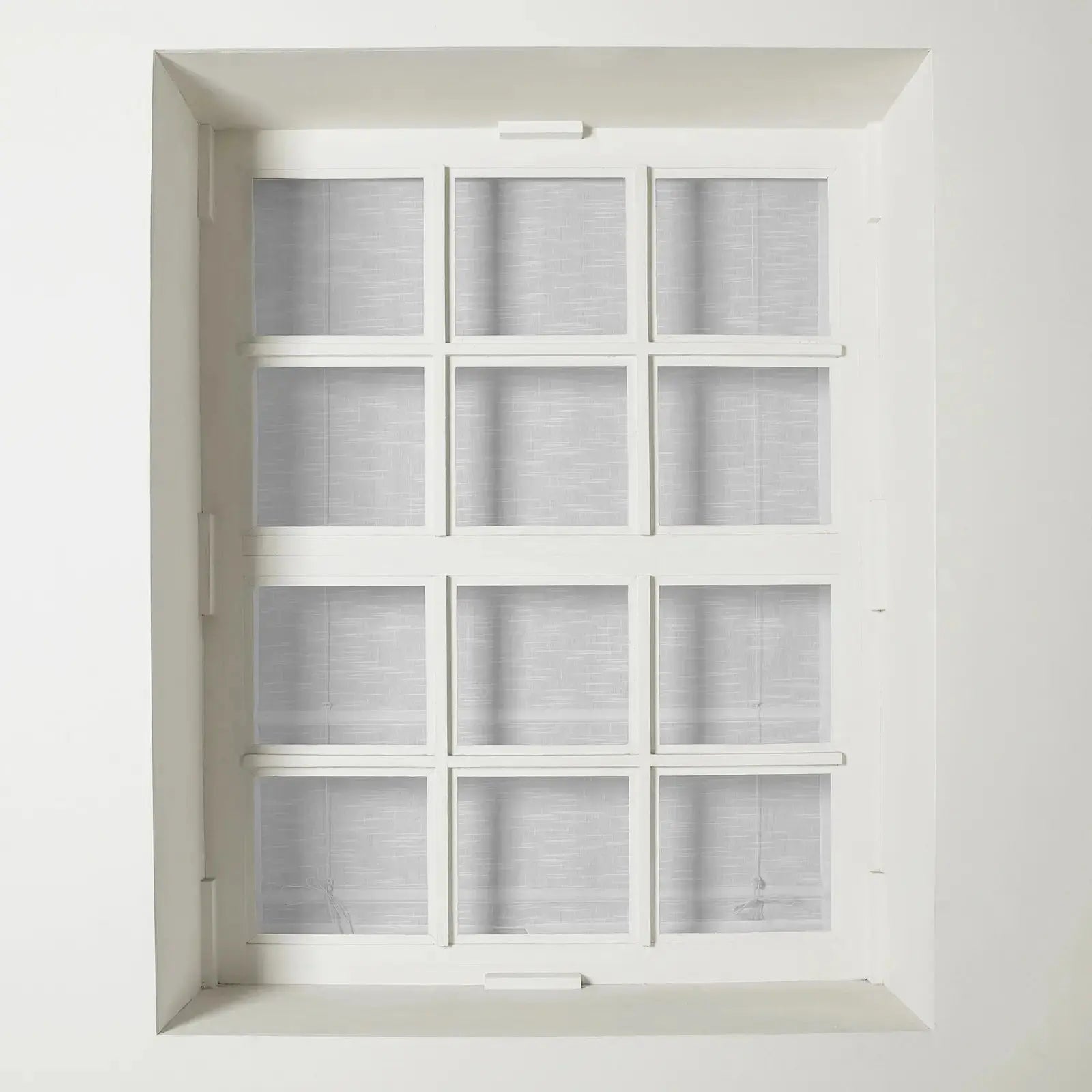 Jawara Linen Cotton Roman Shade with Cord Lift - Elegant Window Treatment for Living Room, Bedroom & Office
