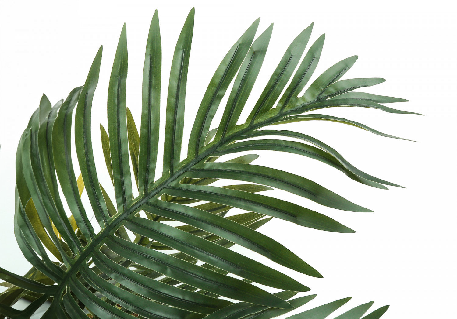 34 Inch Artificial Palm Tree with 5 Black Pots - Green Faux Plant for Home Decor, Office, Living Room & Patio - Perfect for Indoor and Outdoor Use