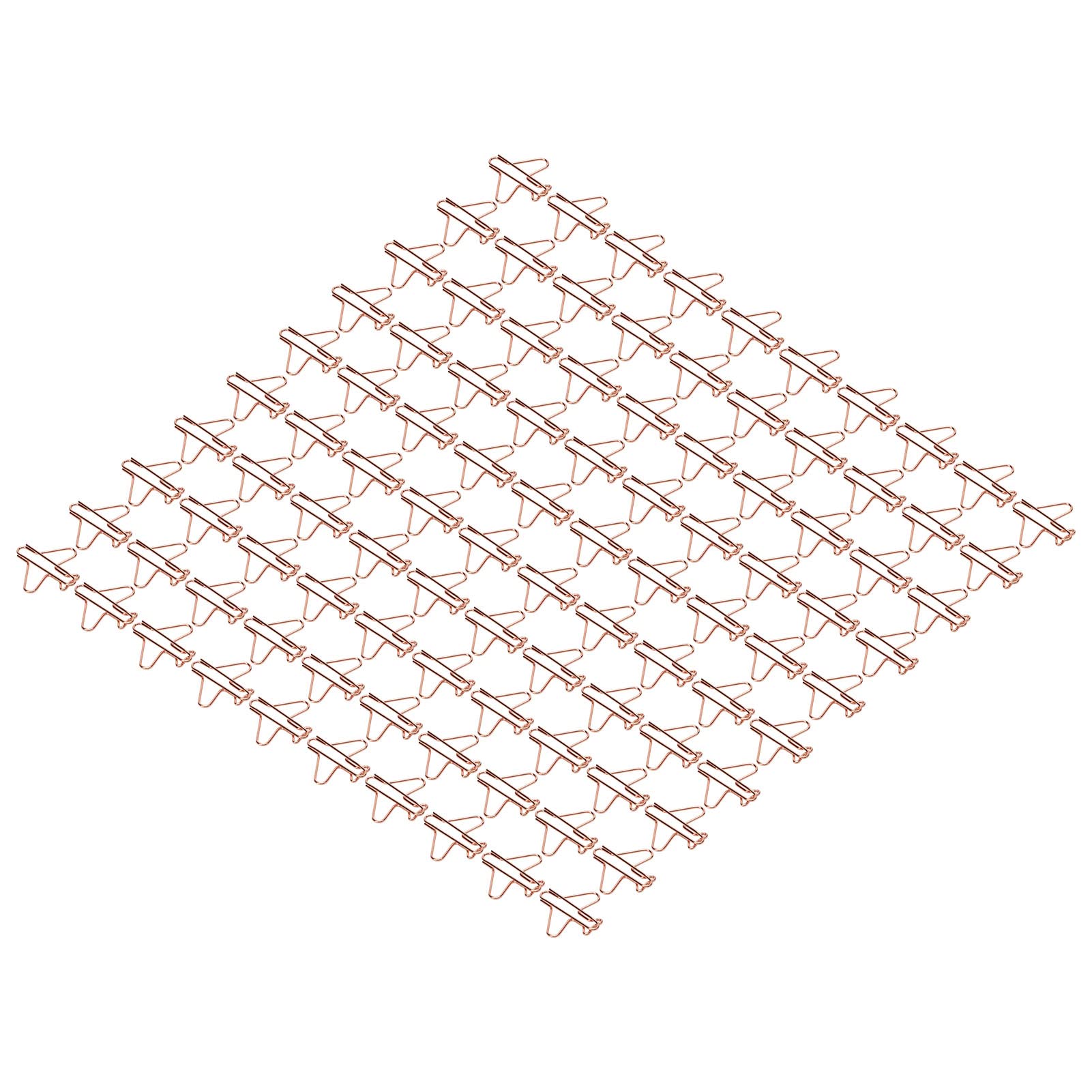 Small Metal Paper Clips 100pcs - Electroplated Office Supplies for File Organization & Documents