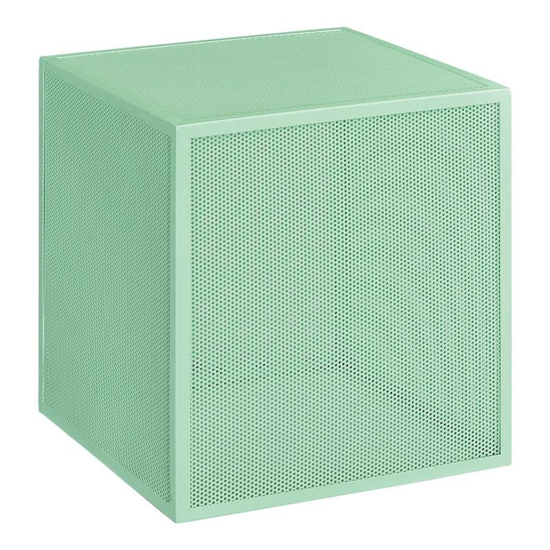 OS Home and Office Furniture Catalina Accent Cube Table in Mint - Modern Side Table for Living Room, Bedroom, or Office Decor