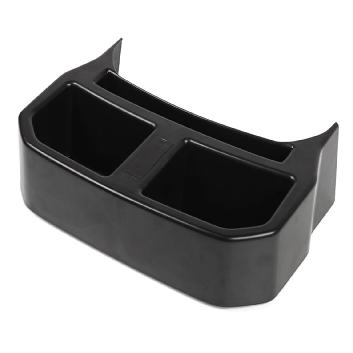 Black Rear Cup Holders Tray for 2018-2025 Jeep Wrangler JL Unlimited Sahara Rubicon - Rear Seat Storage Organizer & Interior Accessories - Perfect for Road Trips and Off-Road Adventures
