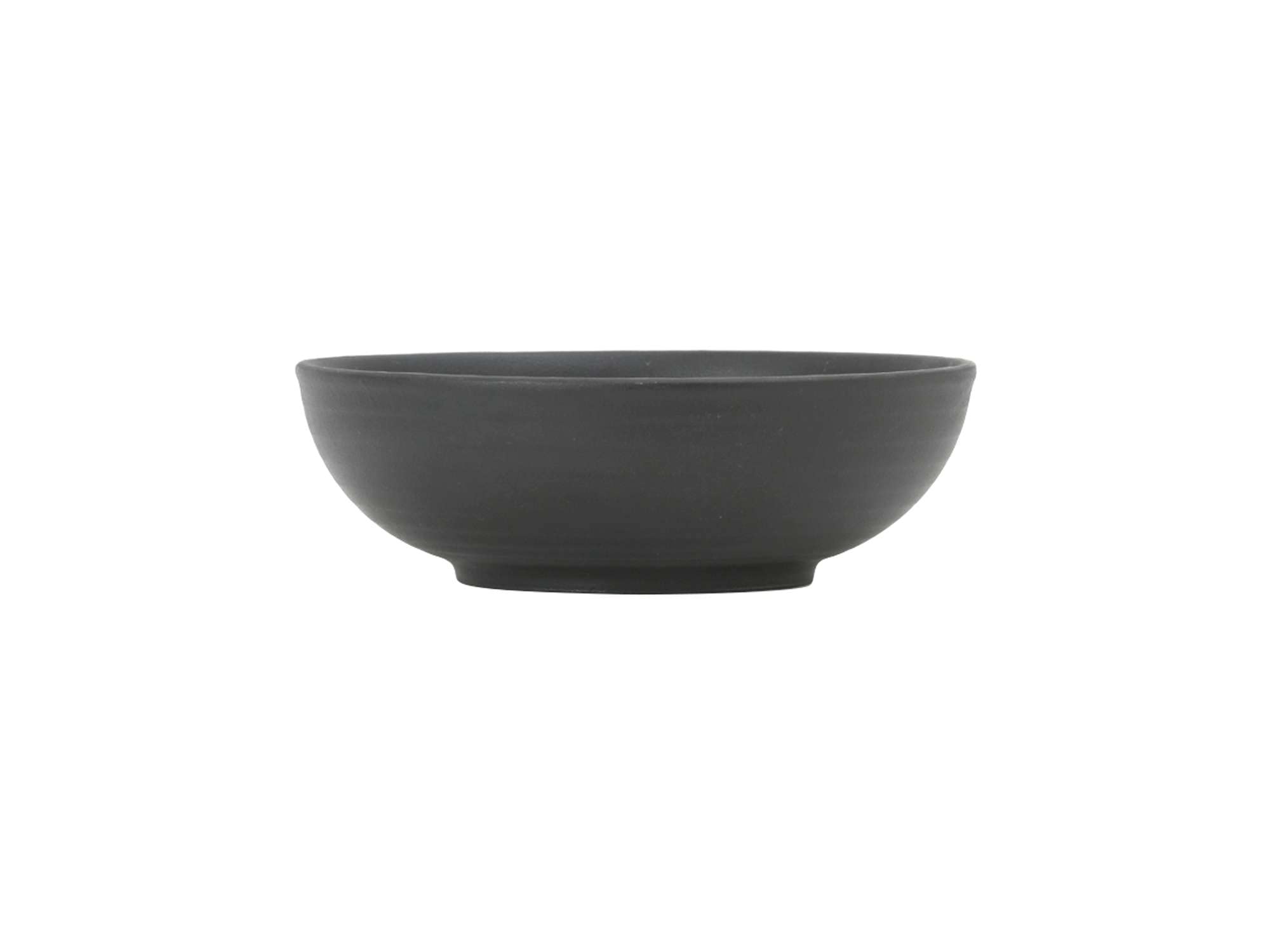 Tuxton Zion Matte Black Embossed Solid Color Coupe 26-Ounce Bowl - Set of 12, Scratch & Chip Resistant, Lead & Cadmium Free, Dishwasher/Microwave/Oven Safe - Perfect for Restaurants, Catering & Home Dining