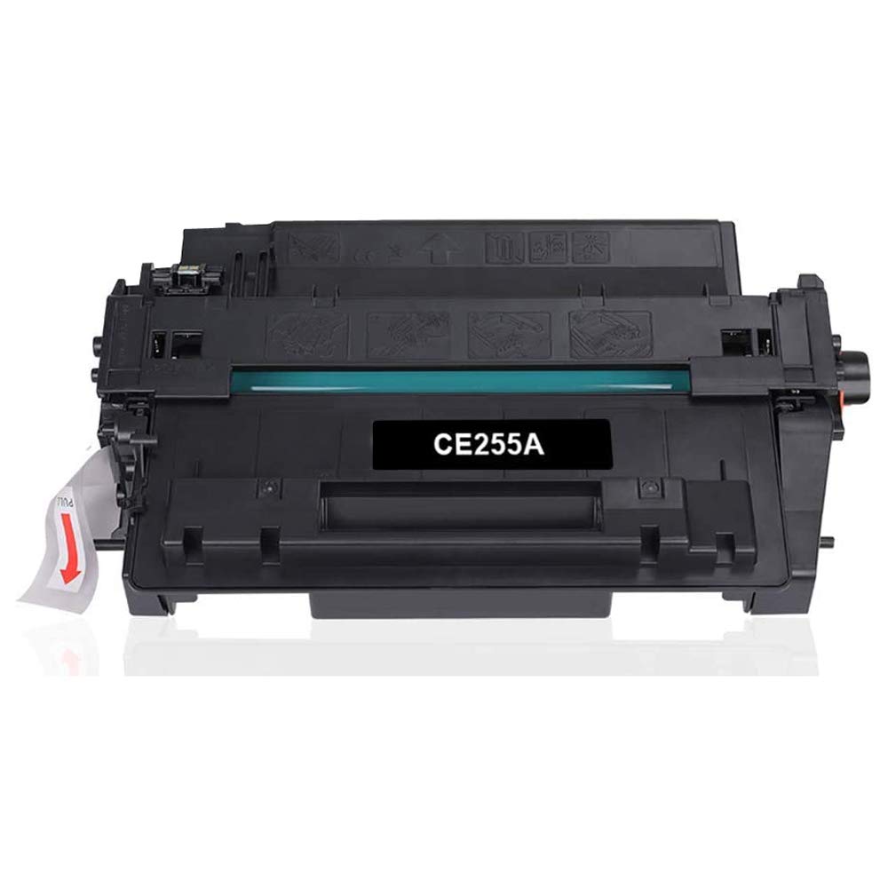HP CE255A Replacement Toner Cartridge - Compatible with HP LaserJet P3010, P3015, P3015D, P3015DN, P3 Series Printers - High Yield Black Toner for Office & Home Printing Needs