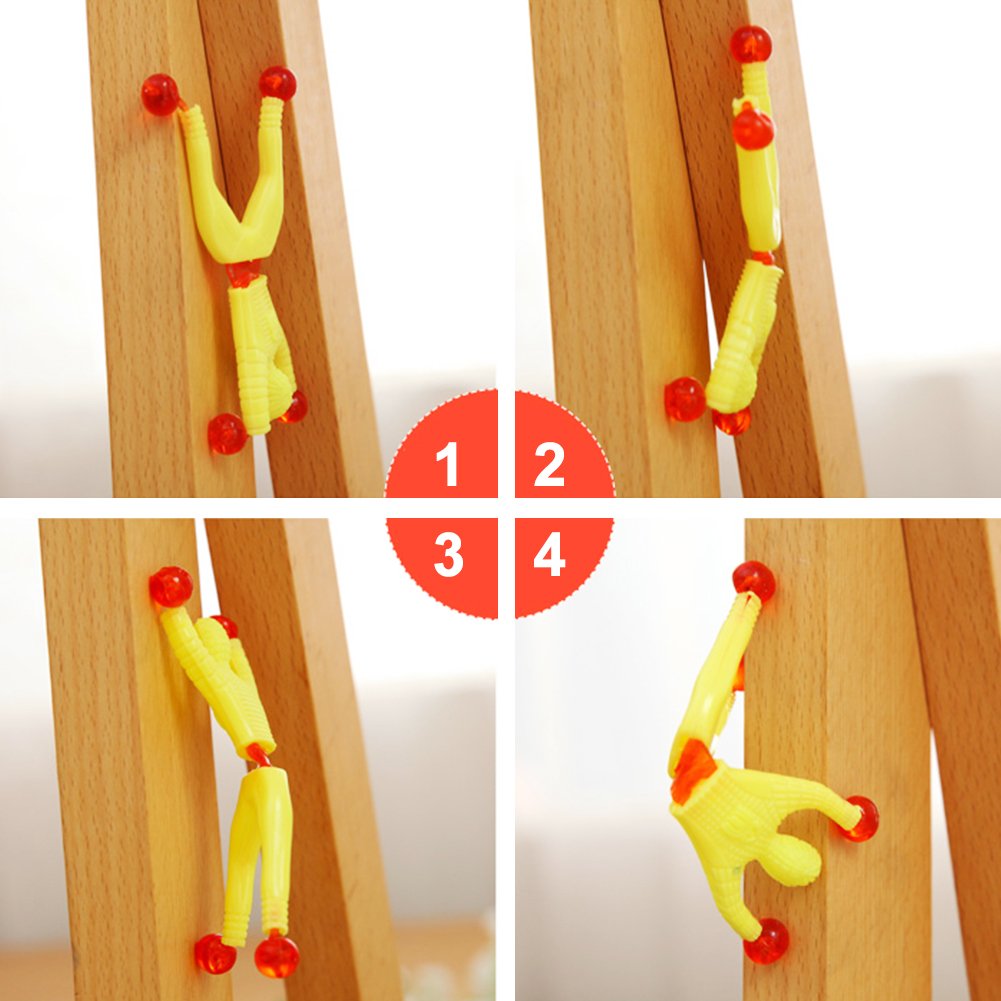 JOHOUSE 24PCS Sticky Wall Climbing Toys - Fun Sticky Man Crawlers for Kids Party Favors, Classroom Prizes, Easter Basket Stuffers & Egg Fillers - Perfect for Birthday Gifts, School Events and Holiday Celebrations