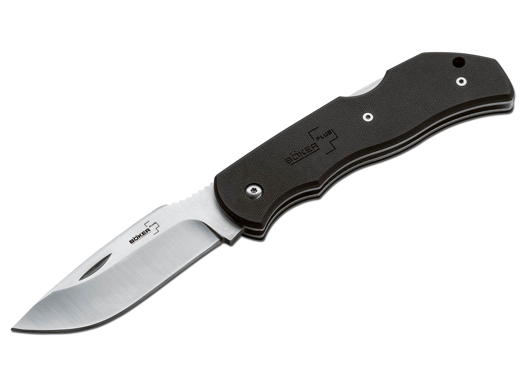 BOKER Plus Optima Europe Knife - Black Tactical Folding Knife for Outdoor, Camping, Hiking & EDC | High-Quality German Stainless Steel Blade