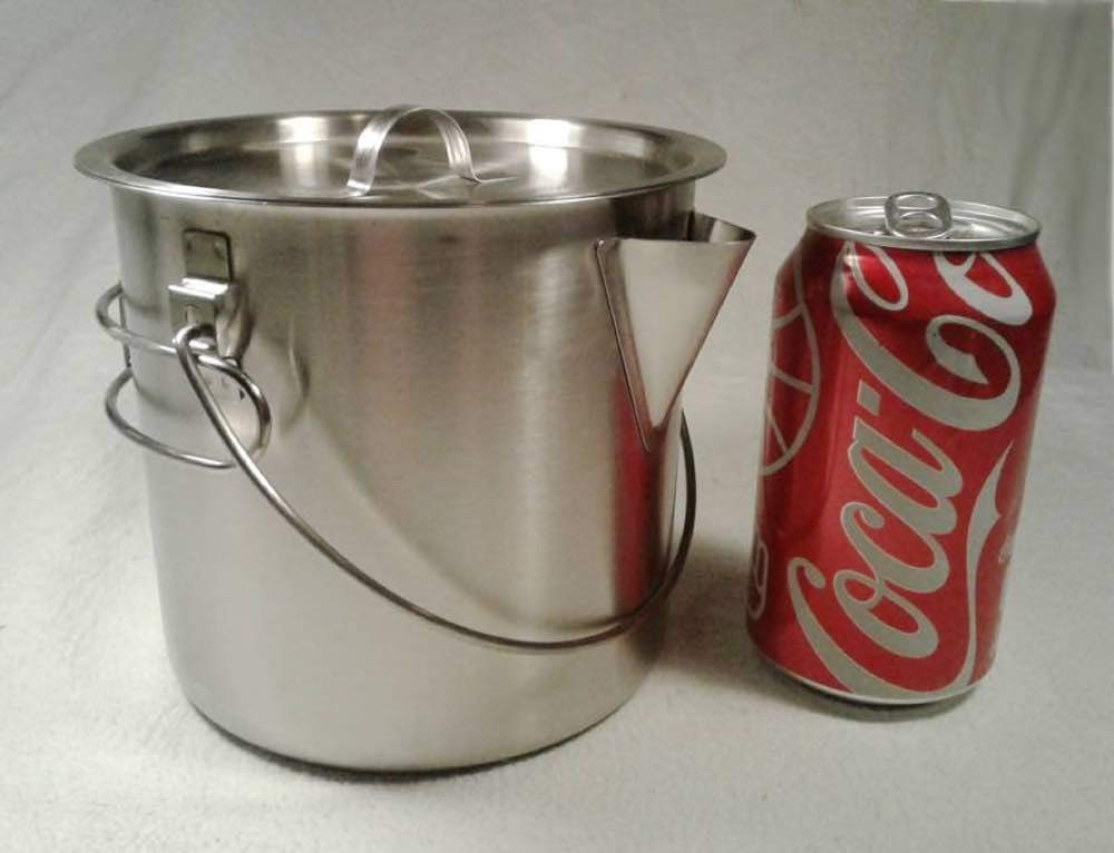 52/68 Oz Stainless Steel Camping Pot with Lid - Lightweight Cooking Kettle for Backpacking, Hiking & Outdoor Adventures - Perfect for Boiling Water, Cooking Meals & Survival Gear