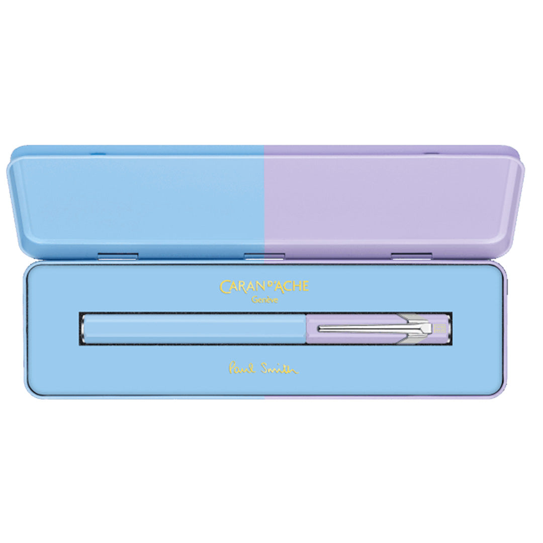 Caran d'Ache 849 Fountain Pen - Paul Smith Limited Edition Sky Blue & Lavender - Luxury Writing Instrument for Professionals & Collectors - Perfect for Office, Gifts & Signature Moments