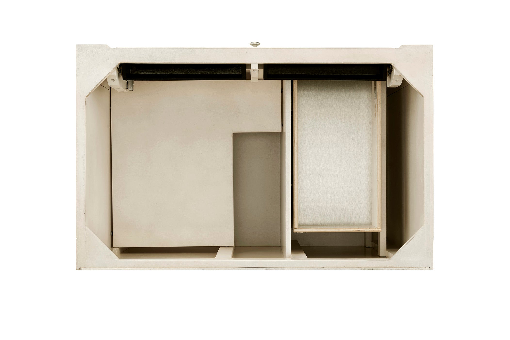Bristol 36 Inch Single Bathroom Vanity in Vintage Vanilla Finish - Perfect for Small Bathrooms, Powder Rooms & Home Renovations