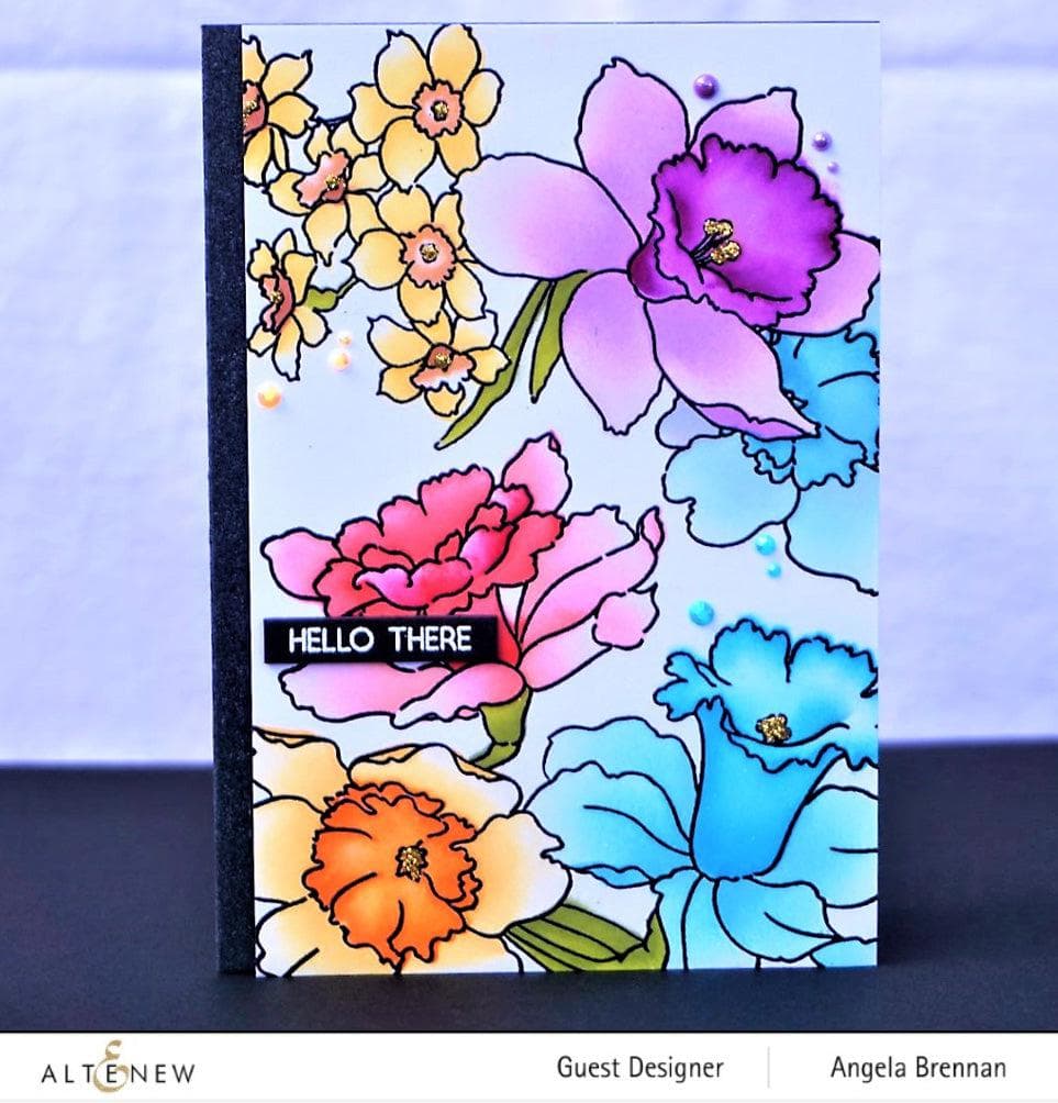 Daffodil Delight Die Cut Bundle for Card Making & Scrapbooking - Floral Garden DIY Craft Supplies for Greeting Cards, Home Decor, and Paper Crafts