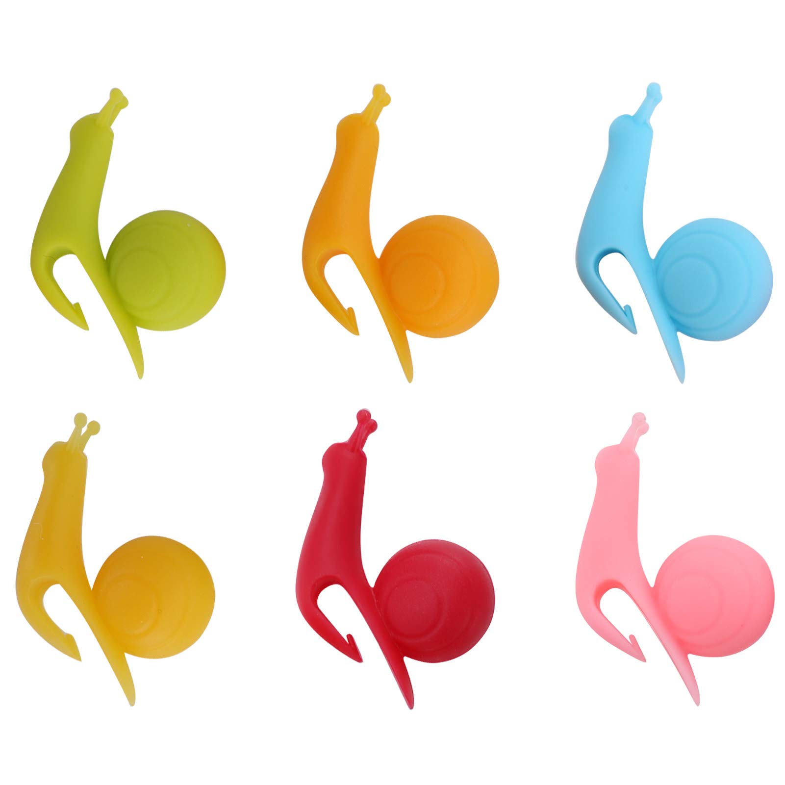 Premium Silicone Tea Bag Holder - Snail Design Cup Edge Clip for 10 Tea Bags | Tea Bag Organizer & Label | Perfect for Home, Office, and Tea Party Use
