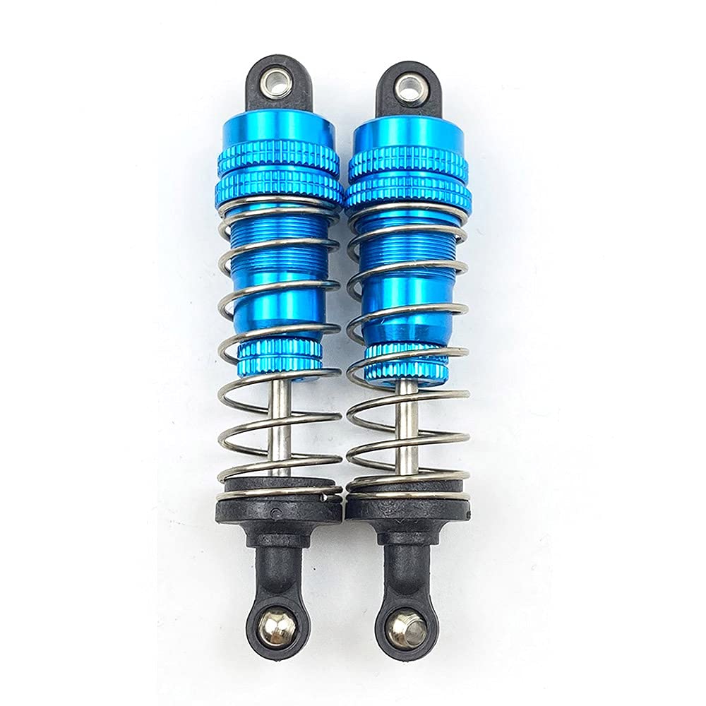 BAIJAC 2PCS Aluminum Metal Front & Rear Shock Absorbers for 1/14 WLtoys 144001 1316 RC Car Crawler Short Course Truck - Red | Upgrade Parts for Off-Road Racing & Crawling Performance