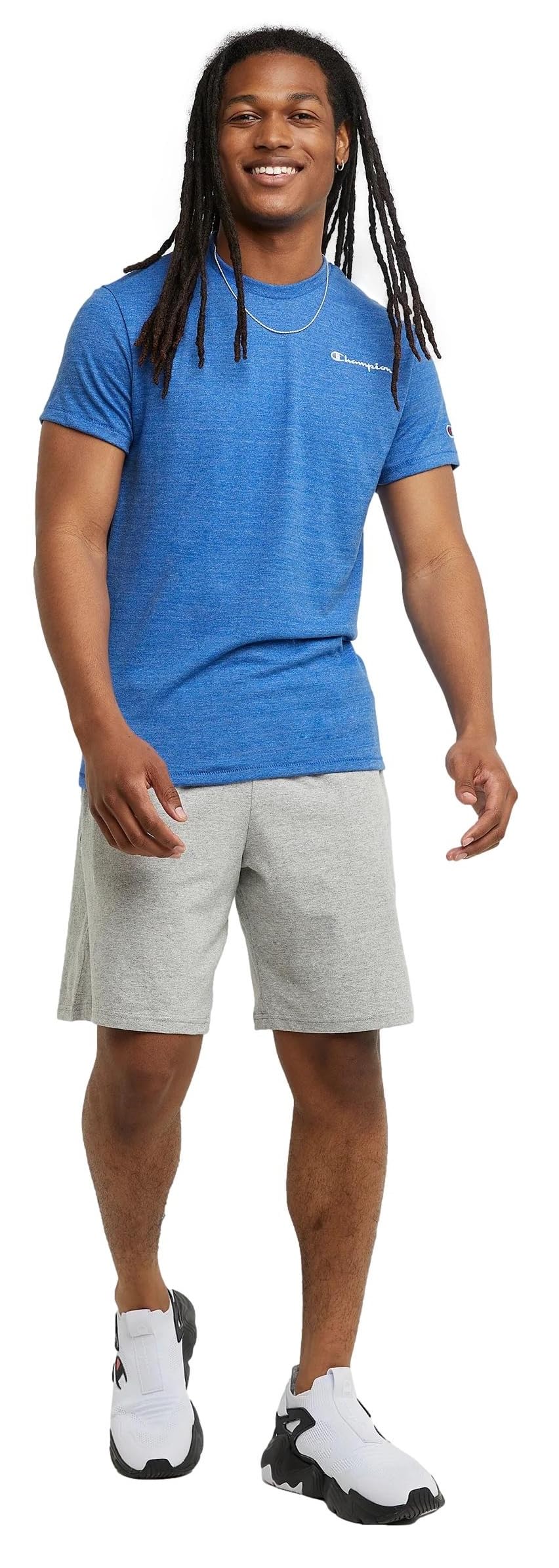 Champion Men's 100% Cotton Jersey Gym Shorts - 7