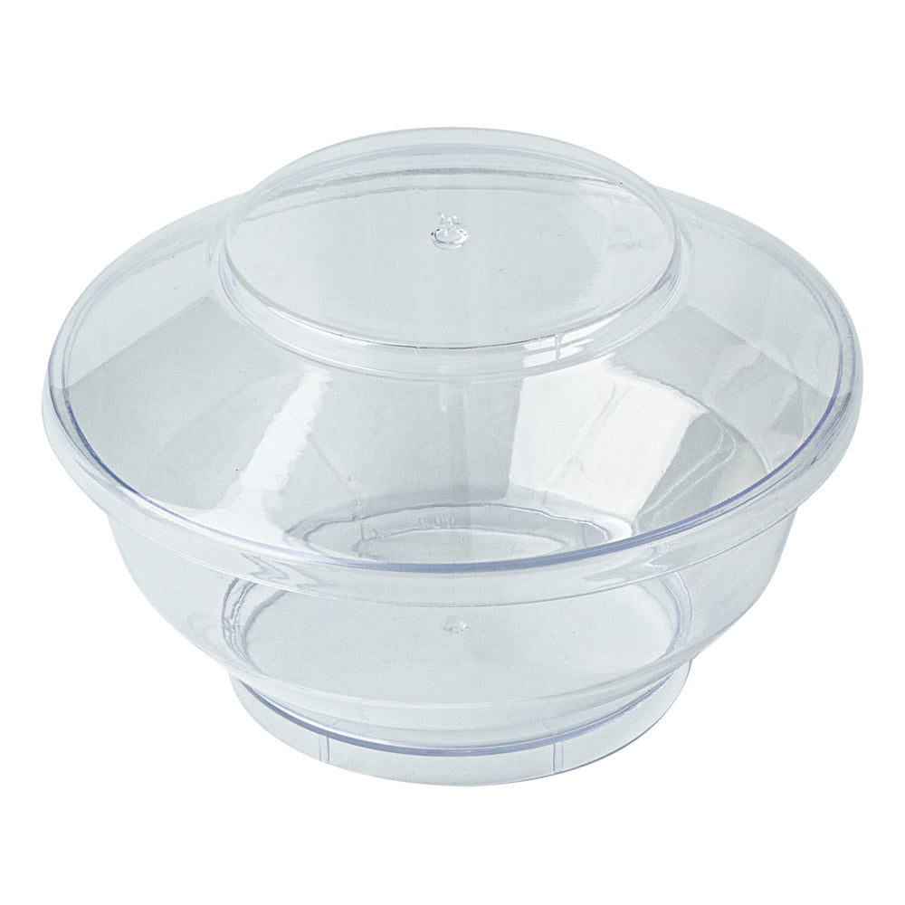 4 oz Round Clear Plastic Deli Containers with Lids - 3.25
