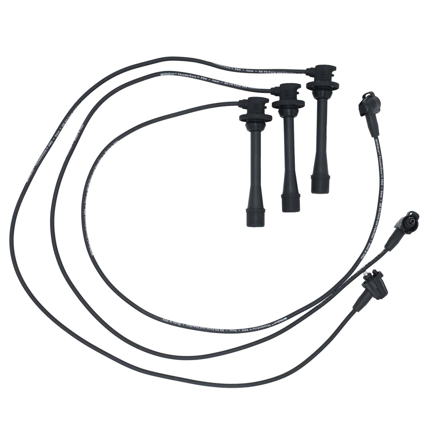 Walker Products ThunderCore PRO Premium Spark Plug Wire Set 924-1520 - High Performance Ignition Wires for Ford, Chevy, Dodge - Ideal for Racing, Off-Road & Daily Driving