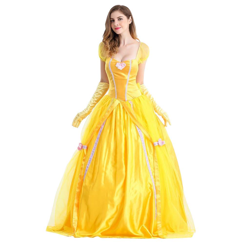Princess Peach Costume for Women - Hot Pink Tulle Cosplay Dress with Crown | Adult Pageant Dress, Short Puff Sleeve Carnival Outfit | Perfect for Halloween, Cosplay Parties & Themed Events