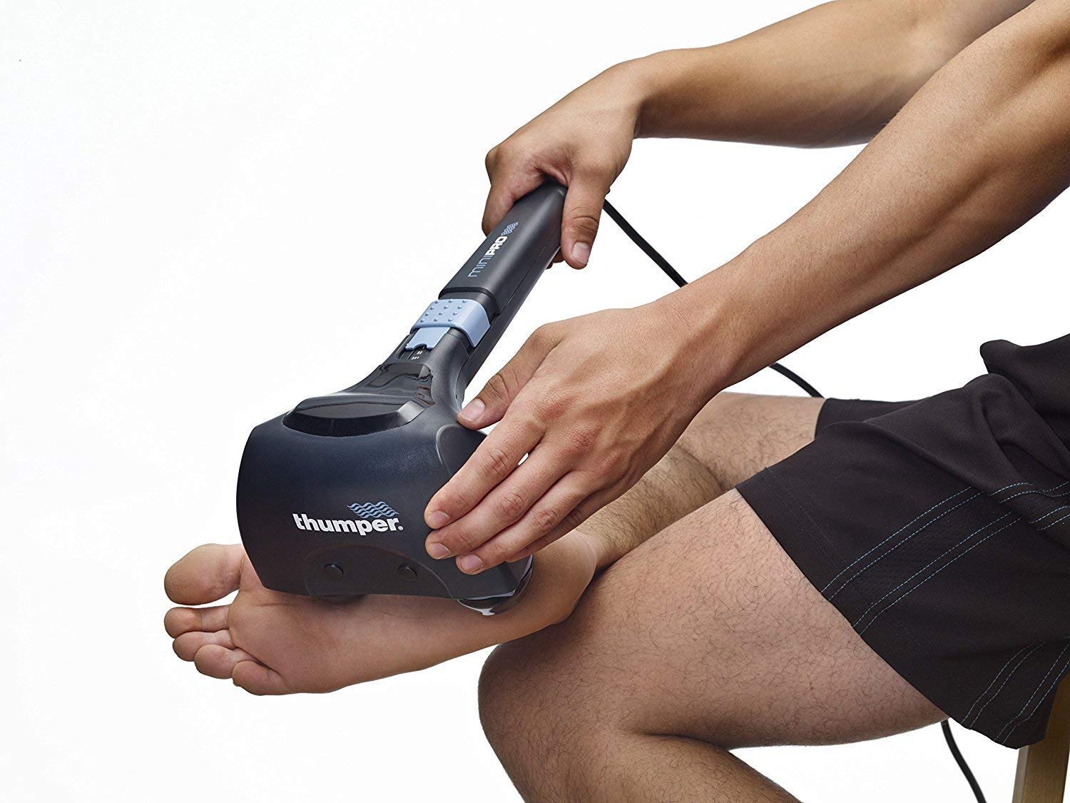 Thumper Mini Pro Handheld Percussive Massager - Portable Deep Tissue Massage Gun with Carrying Case for Muscle Recovery, Pain Relief & Relaxation at Home, Gym or Travel