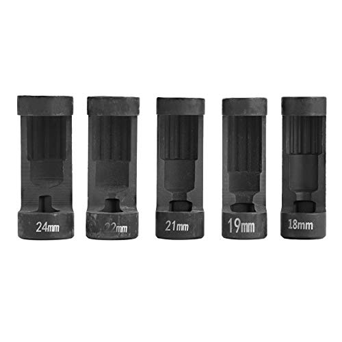 5Pcs Strut Nut Socket Set - 12 Point 1/2