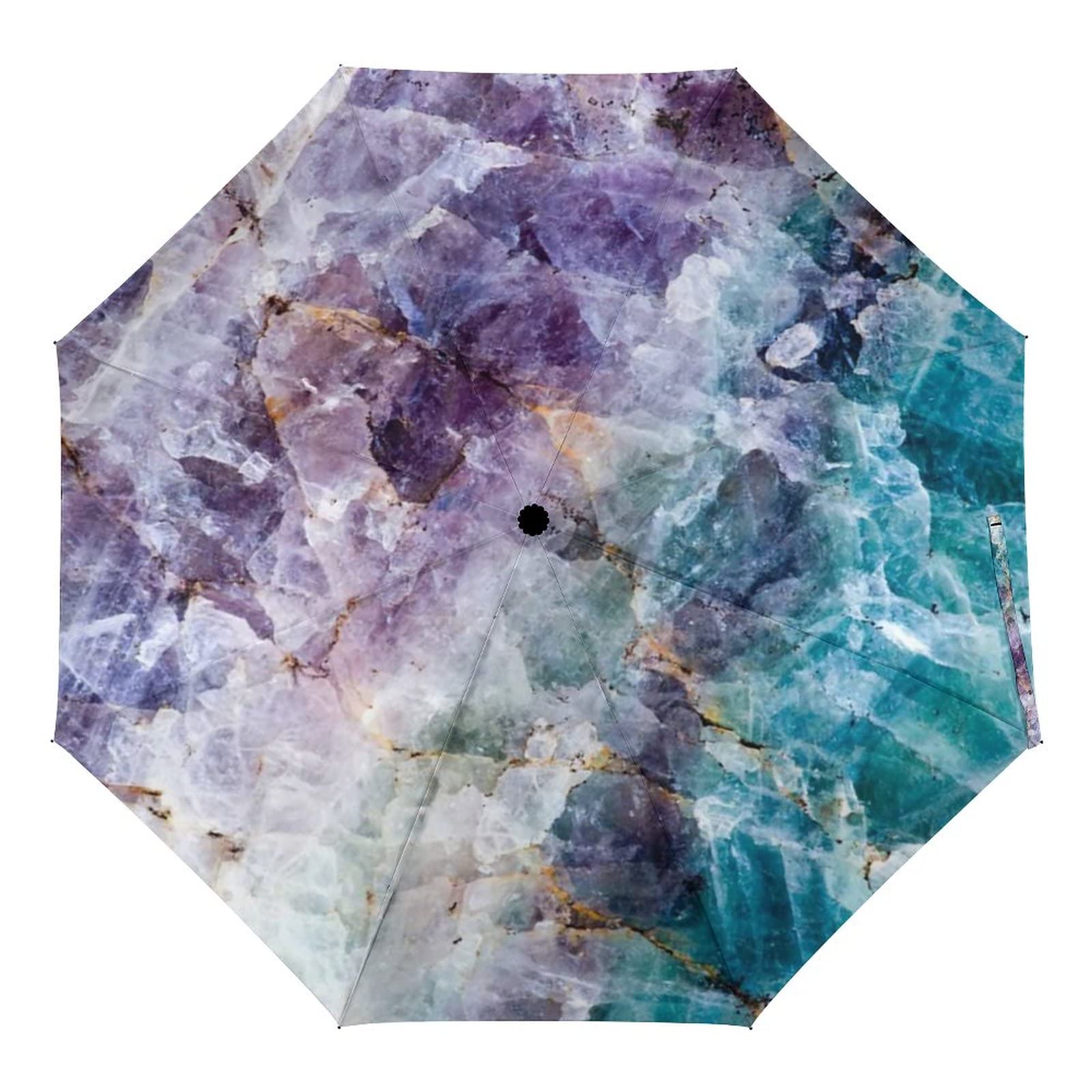 Windproof Compact Travel Umbrella with Tribal Aztec Geometric Pattern - 8 Ribs Auto Open/Close Waterproof Portable Umbrella for Rainy Days, Commuting & Outdoor Adventures