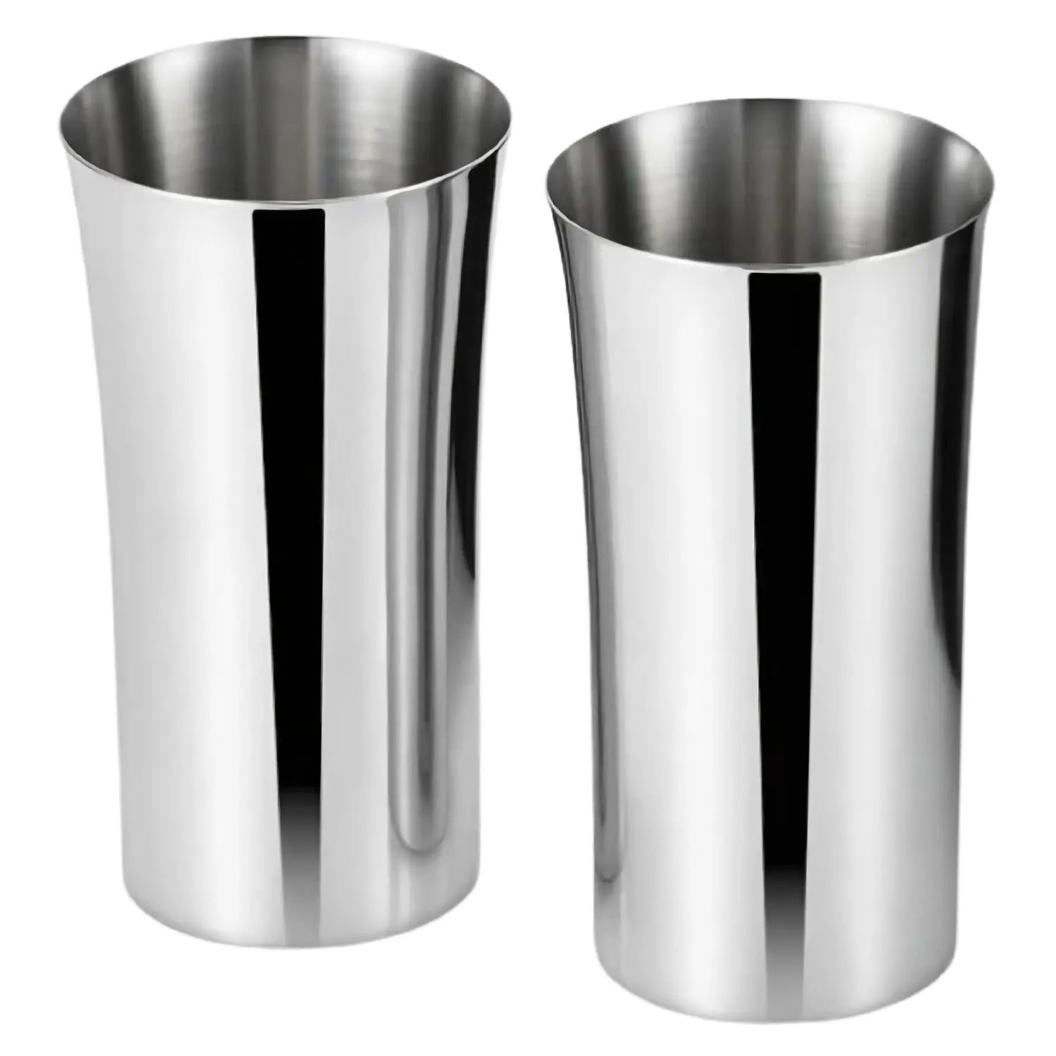 Asahi Stainless Steel Beer Glass Set - 240ml (2 Pack) - Insulated, Durable & Rustproof - Perfect for Outdoor Camping, BBQ Parties & Home Bars