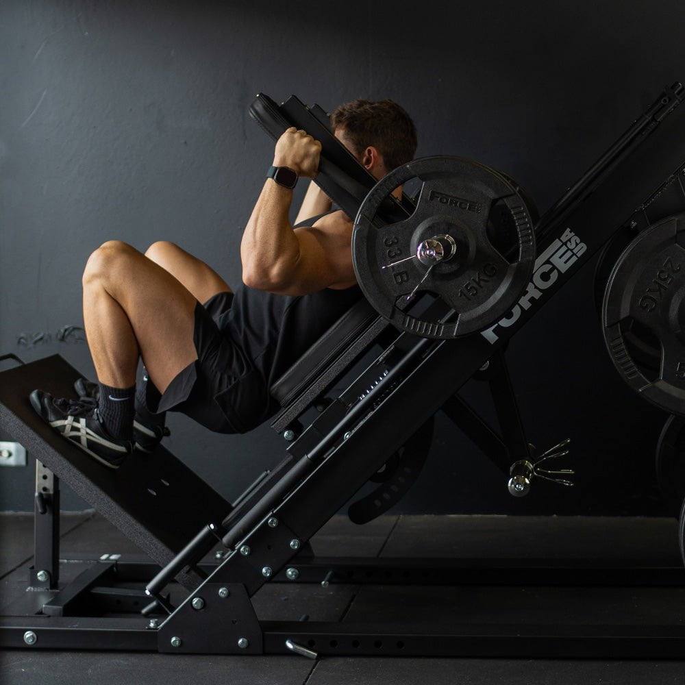 Force USA Original Leg Press Hack Squat Machine - Heavy Duty Home Gym Equipment for Strength Training & Leg Workouts - Perfect for Home Gyms & Commercial Fitness Centers