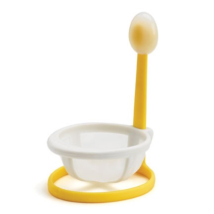 Chef'n Yolkster Egg Poacher - Perfect Silicone Egg Cooker for Poached Eggs - Ideal for Breakfast, Brunch & Healthy Cooking at Home