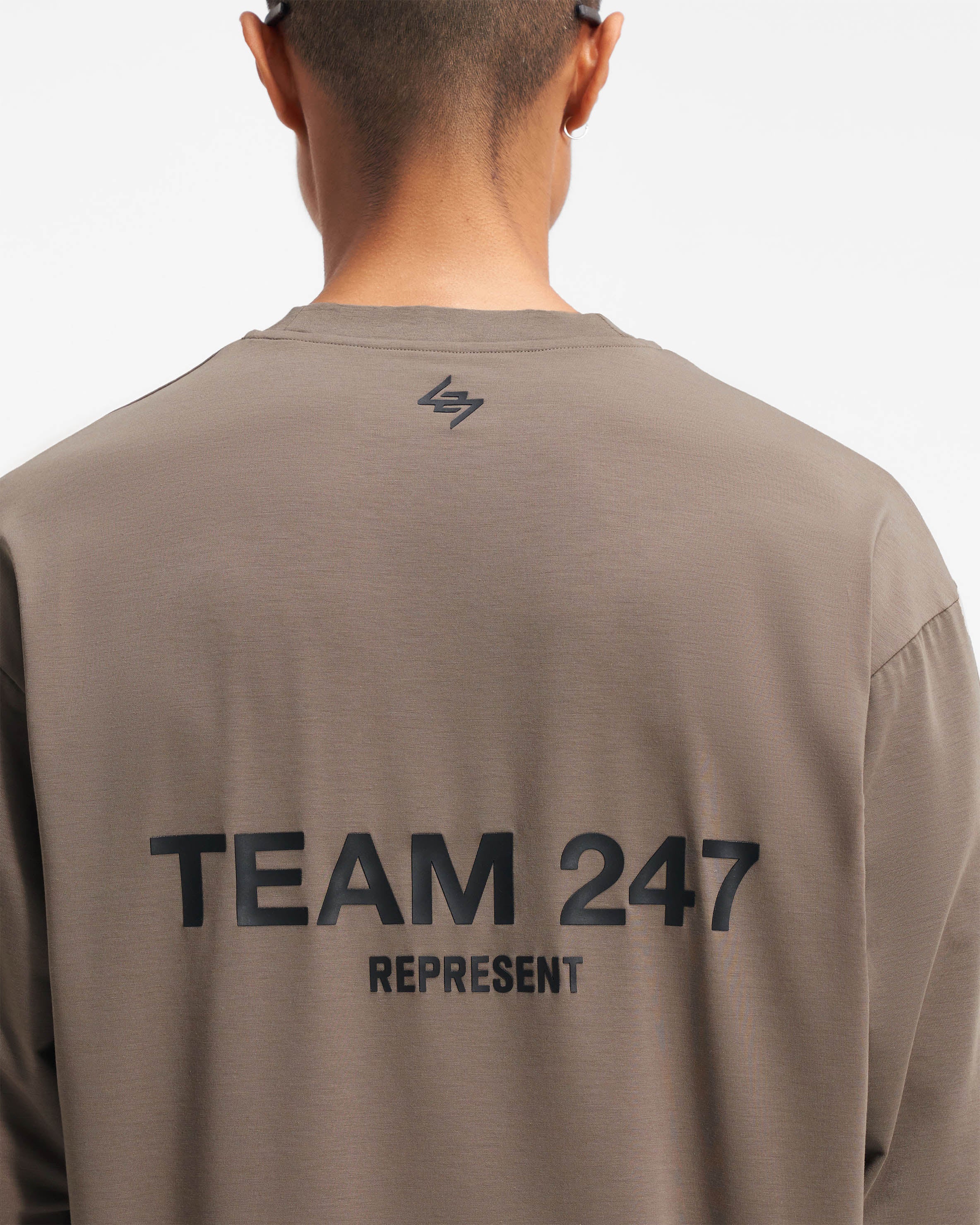 Team 247 Men's Military Style Long Sleeve T-Shirt - Army Green Tactical Shirt for Outdoor Work, Hiking & Casual Wear