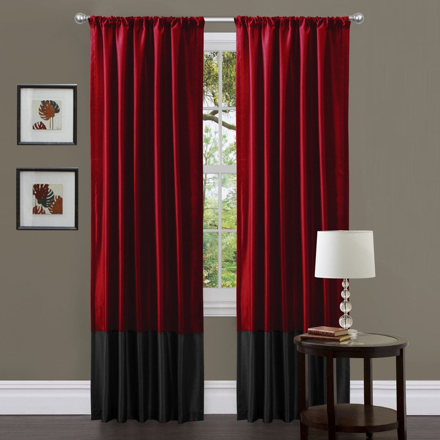 Milione Fiori Floral Window Curtains Set of 2 Panels - Elegant Blackout Drapes for Living Room, Bedroom & Home Decor