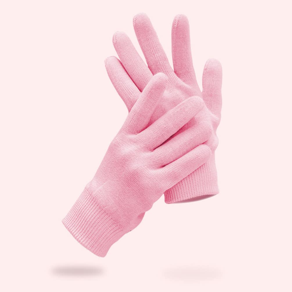 Minkissy Moisturizing Spa Gloves for Dry & Cracked Hands - Essential Oil Infused Grooming Mittens for Skin Care & Hand Treatment - Perfect for Home Spa, Manicures & DIY Skincare Routines