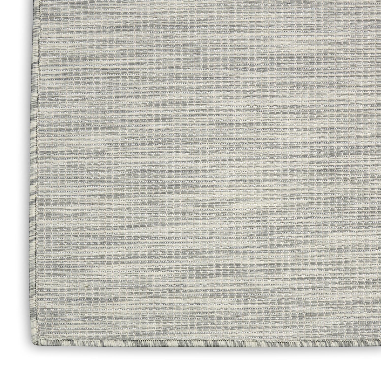 Nourison Positano 10' x 14' Indoor/Outdoor Area Rug - Light Grey, Easy to Clean, Non-Shedding | Perfect for Bedroom, Living Room, Dining Room, Backyard, Deck & Patio | Durable & Stylish Home Decor