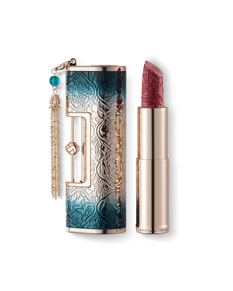 Blooming Rouge Love Lock Engraved Lipstick - Long Lasting Matte Finish, Vegan & Cruelty Free - Perfect for Valentine's Day Gifts, Date Nights & Special Occasions