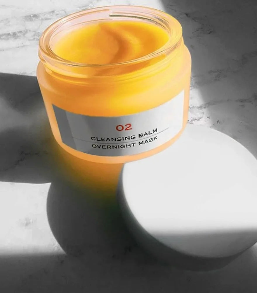 02 Cleansing Balm & Overnight Mask - 2-in-1 Deep Cleansing and Hydrating Face Treatment for Glowing Skin | Perfect for Nighttime Skincare Routine and Makeup Removal