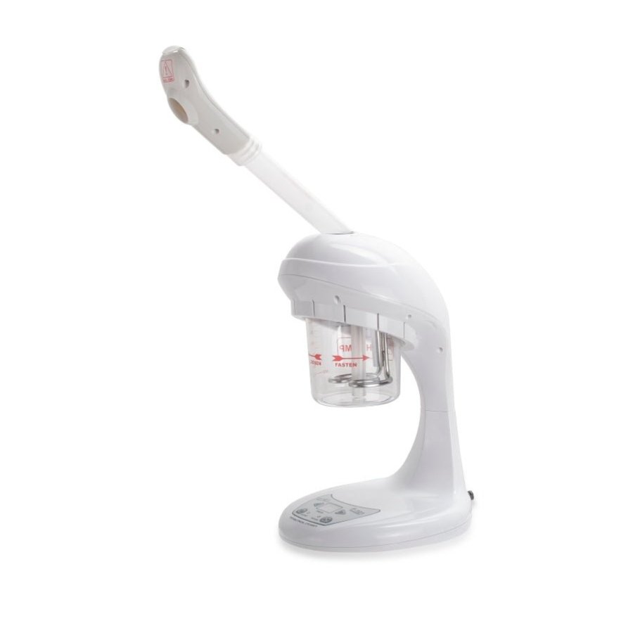 SilverFox F 101A Portable Desk Steamer with Adjustable Extended Arm & Digital Timer - Perfect for Home Office, Dorm Room, and Travel Use